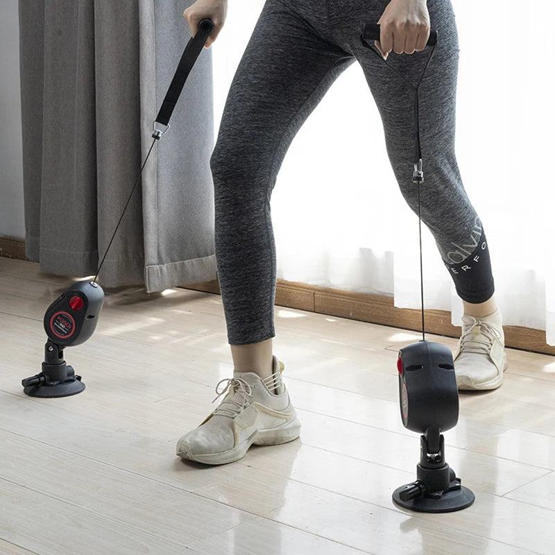 Fitness Widerstand Pull Down Seiltrainer mit Saugnapf